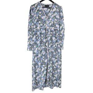 EN SAISON Everly Floral Maxi Dress Button Front